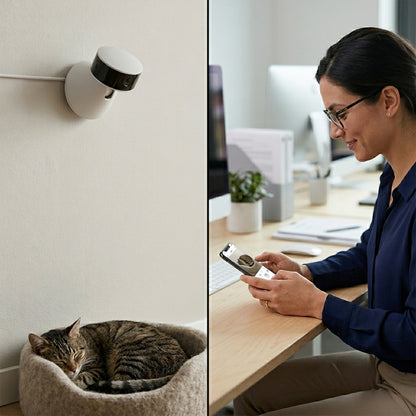 AI-Powered Pet Camera with Real-Time Monitoring & Night Vision | Perfect for Dog and Cat Owners