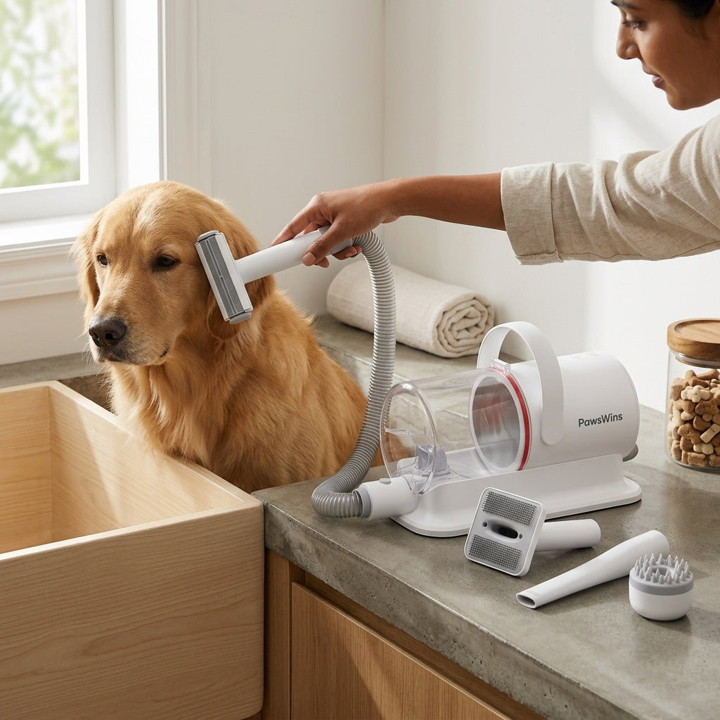 Pet Grooming Kit | Dog Grooming Supplies with Vacuum for Effortless Shedding Control