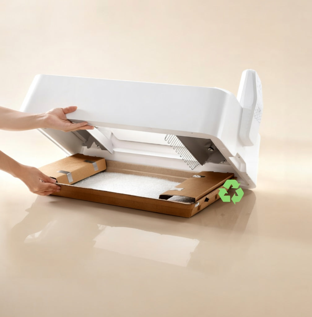 Purobot Crystal Duo | Automatic Cat Litter Box with AI Health Monitoring | Open-Top Design for Comfort