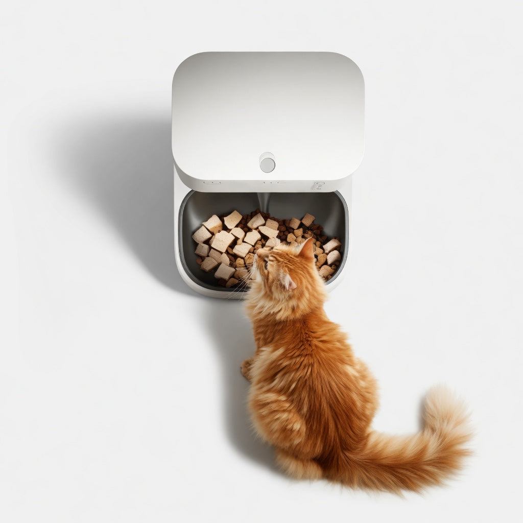 Smart Pet Feeder | Automatic Pet Feeder with Camera Monitoring | Dual-Hopper Design for 24/7 Pet Care