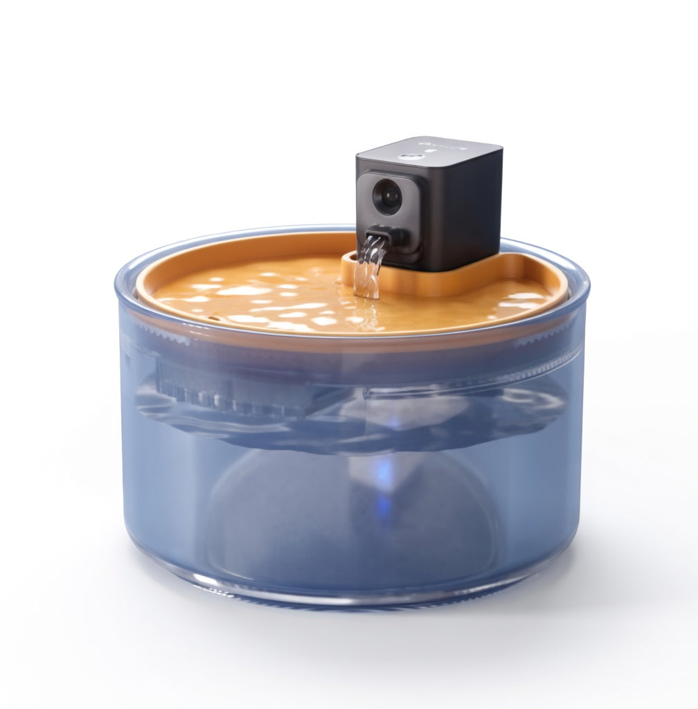 Ceramic Cat Water Fountain with 3.5L Capacity & Rechargeable Battery | Clean Hydration for Healthy Pets