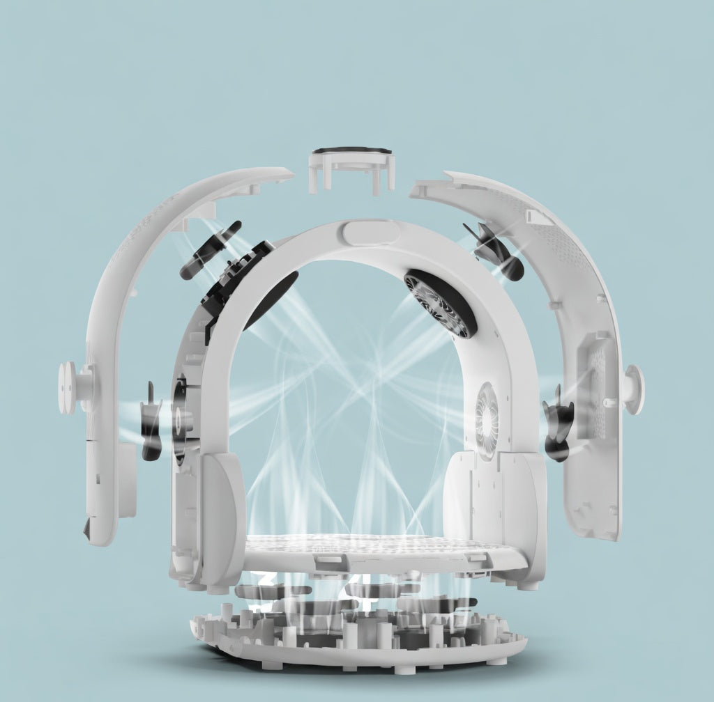 Automatic Pet Dryer Box | Dog & Cat Dryer with 8 High-Velocity Fans | Ultra Quiet Design for Stress-Free Drying